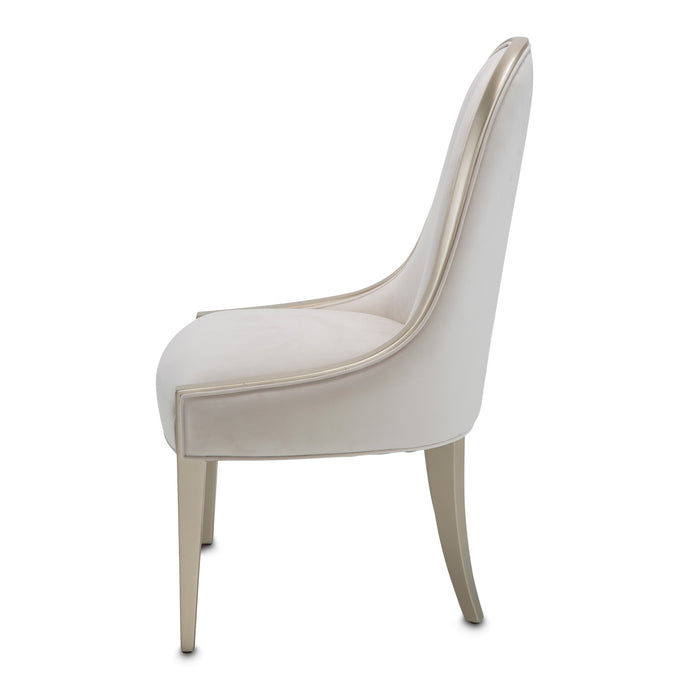 AICO Furniture - London Place Side Chair in Creamy Pearl (Set of 2) - NC9004003A-112 - GreatFurnitureDeal