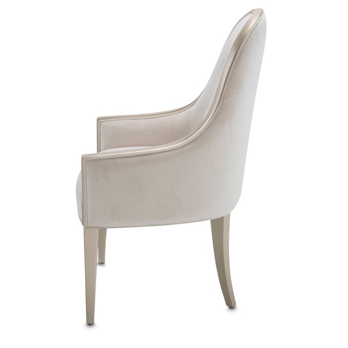 AICO Furniture - London Place Arm Chair in Creamy Pearl (Set of 2) - NC9004004A-112