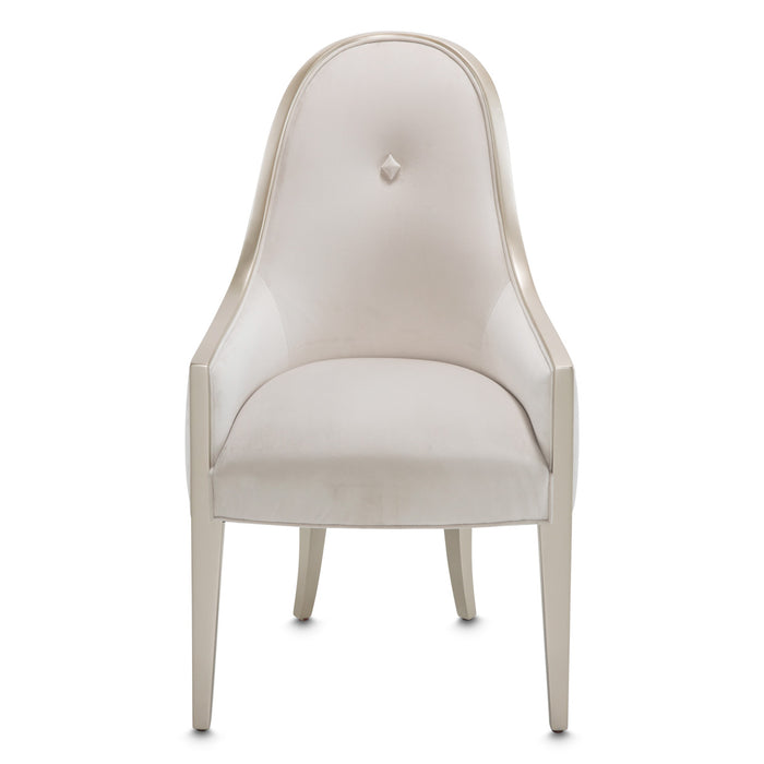 AICO Furniture - London Place Arm Chair in Creamy Pearl (Set of 2) - NC9004004A-112 - GreatFurnitureDeal