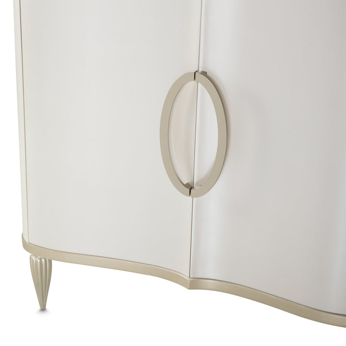 AICO Furniture - London Place Sideboard with Wall Mirror in Creamy Pearl - NC9004007-260-112 - GreatFurnitureDeal