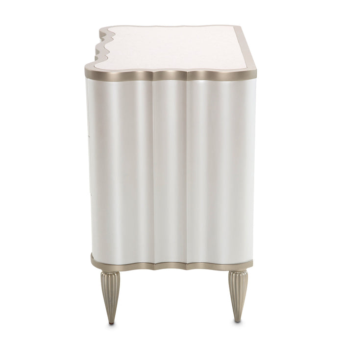 AICO Furniture - London Place Accent Cabinet-Nightstand in Creamy Pearl - NC9004040-112 - GreatFurnitureDeal