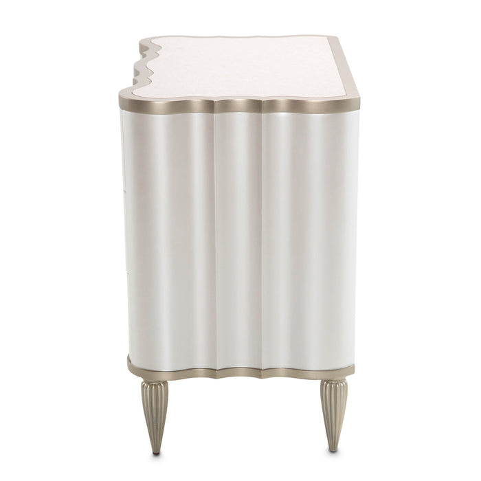 AICO Furniture - London Place Accent Cabinet-Nightstand in Creamy Pearl - N9004040-112 - GreatFurnitureDeal