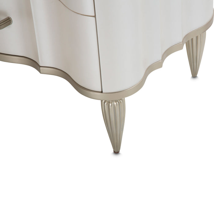 AICO Furniture - London Place Accent Cabinet-Nightstand in Creamy Pearl - NC9004040-112 - GreatFurnitureDeal