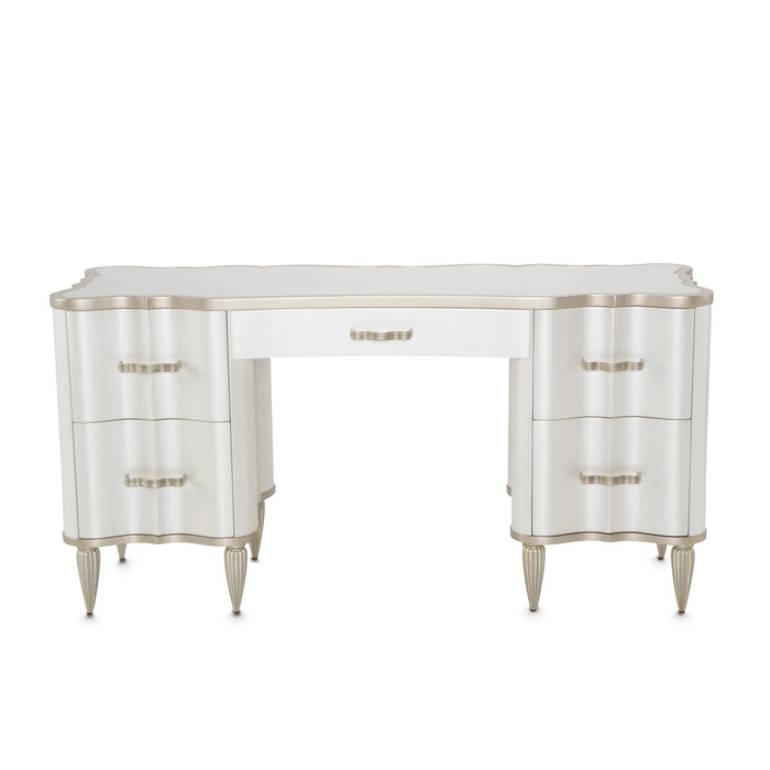 AICO Furniture - London Place Vanity Desk in Creamy Pearl - NC9004058-112