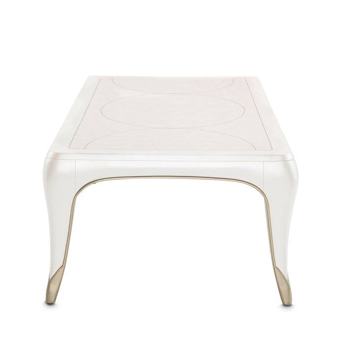 AICO Furniture - London Place Rectangular Cocktail Table in Creamy Pearl - N9004201-112 - GreatFurnitureDeal