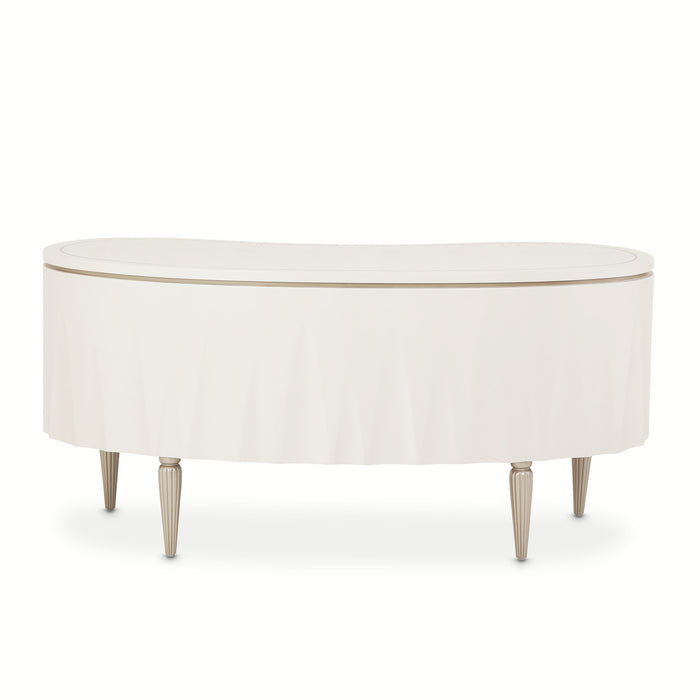 AICO Furniture - London Place Desk in Creamy Pearl - NC9004207-112