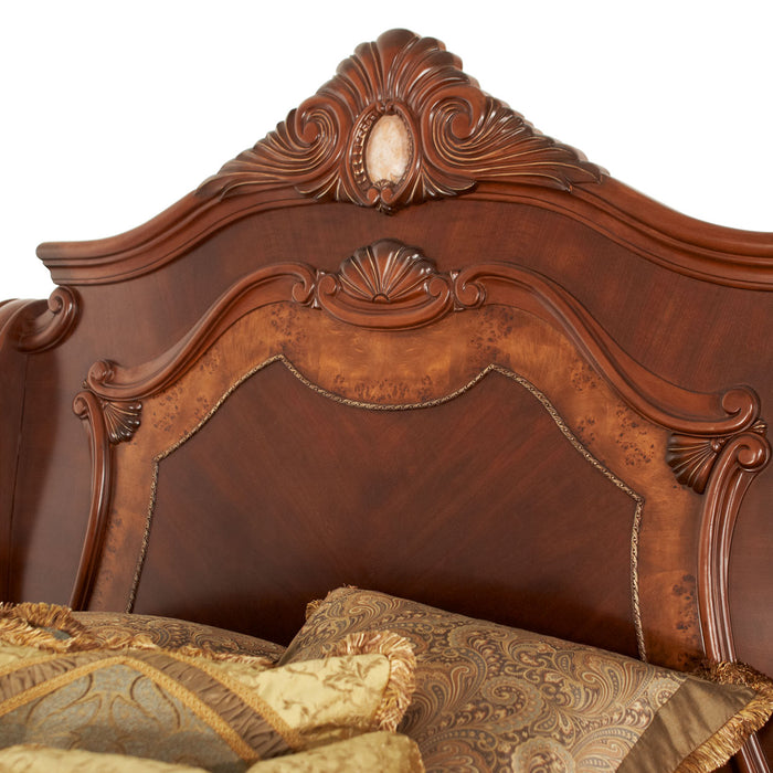 AICO Furniture - Cortina 5 Piece California King Sleigh Bedroom Set - N65000CKSL-28-5SET - GreatFurnitureDeal