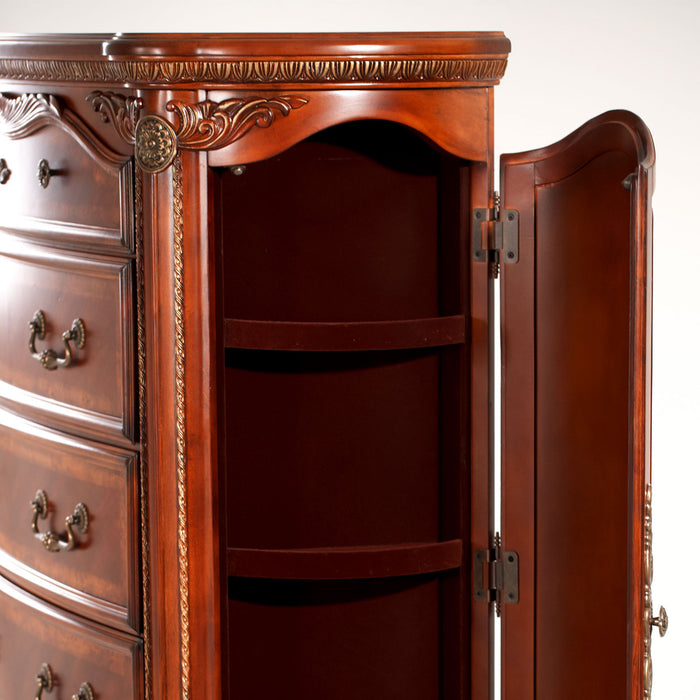 AICO Furniture - Cortina 6 Piece California King Sleigh Bedroom Set - N65000CKSL-28-6SET - GreatFurnitureDeal