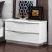 ESF Furniture - Onda 6 Piece Queen Bedroom Set in White - ONDABEDQSLEGNO-6SET - GreatFurnitureDeal