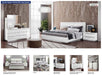 ESF Furniture - Onda 6 Piece Queen Bedroom Set in White - ONDABEDQSLEGNO-6SET - GreatFurnitureDeal