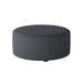 Southern Home Furnishings - Truth or Dare Navy 39" Round Cocktail Ottoman in Blue - 140-C Truth or Dare Navy-MTO - GreatFurnitureDeal