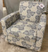 Southern Home Furnishings - Max Pearl Swivel Glider Chair in Teal/White - 402-G Seashore Sand - GreatFurnitureDeal