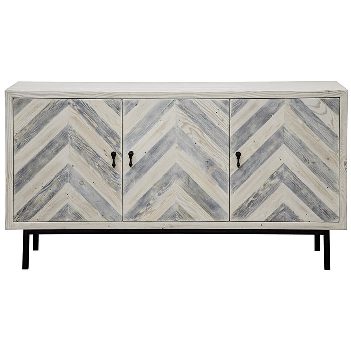 CFC Furniture - Reclaimed Lumber Chevron Sideboard, Small - ZZZ-OW249-S - GreatFurnitureDeal