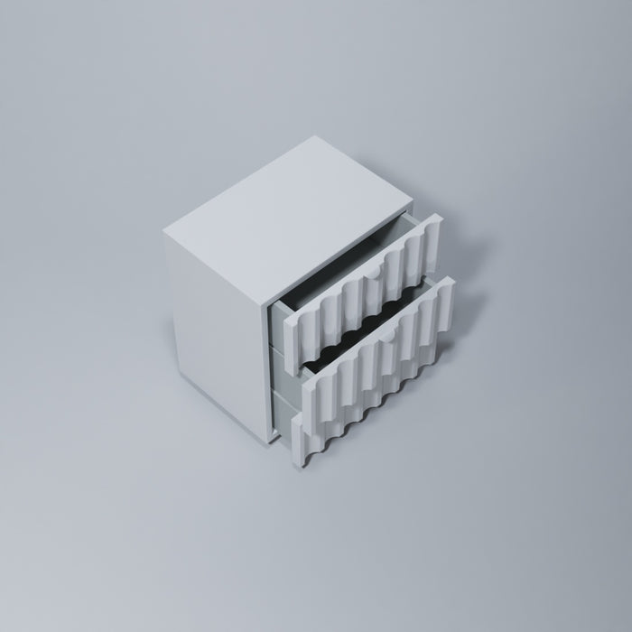 ESF FURNITURE - Orion 3 Piece King Size Bedroom Set in White with Light - ORIONKS-3SET - GreatFurnitureDeal