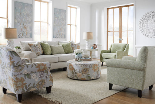 Southern Home Furnishings - Celadon Salt Accent Chair in Multi - 532 Flora Powder Accent Chair-MTO - GreatFurnitureDeal