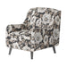 Southern Home Furnishings - Argo Ash Accent Chair in Multi - 240 Bloom Carbon - GreatFurnitureDeal