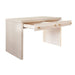 Worlds Away - Waterfall Two Drawer Desk With Brass And Acrylic Hardware In Cerused Oak - RALPH CO - GreatFurnitureDeal