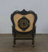 European Furniture - Rosella Accent Armchair Black Gold Damask - 44696-C - GreatFurnitureDeal