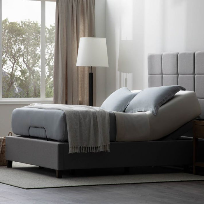 Malouf Sleep - Structures Full Adjustable Base with Head tilt and Massage - STS655FFAB - GreatFurnitureDeal