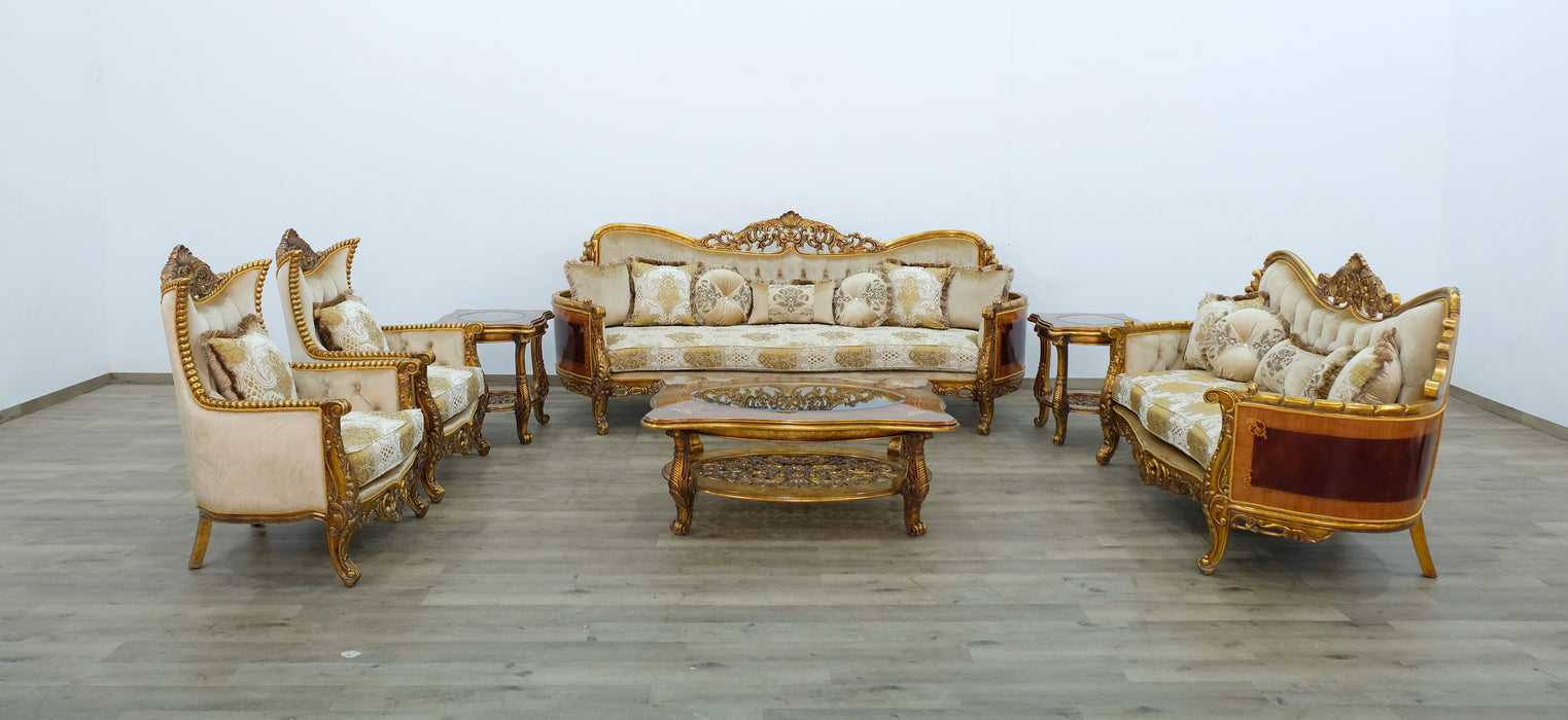 European Furniture - Maggiolini II 4 Piece Luxury Living Room Set in Antique Dark Bronze - 31055-SL2C - GreatFurnitureDeal