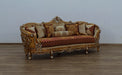 European Furniture - Saint Germain 2 Piece Luxury Sofa Set in Red Gold & Antique Silver - 35554-SC - GreatFurnitureDeal