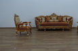 European Furniture - Saint Germain 2 Piece Luxury Sofa Set in Red Gold & Antique Silver - 35554-SC - GreatFurnitureDeal