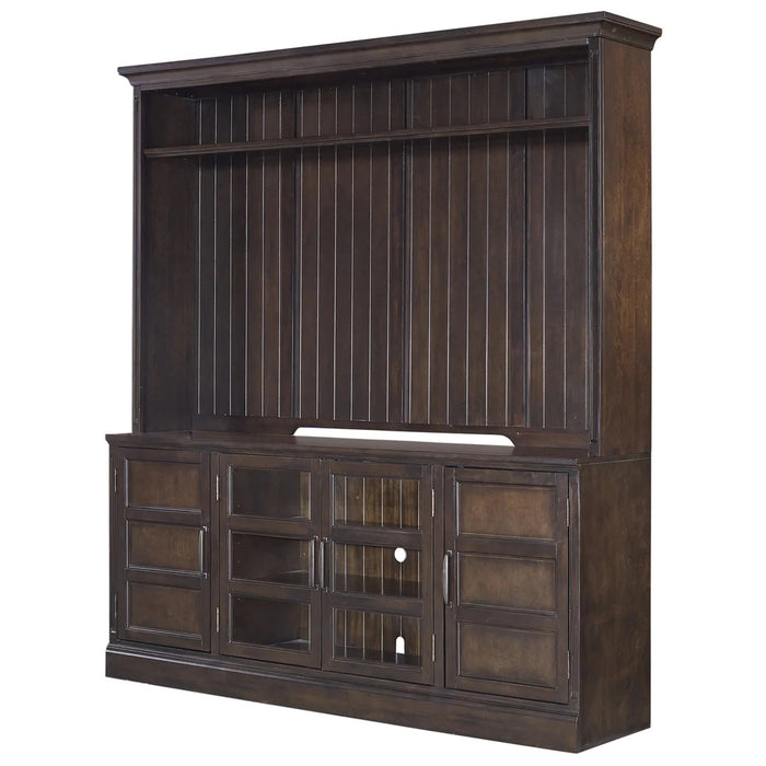 Parker House - Shoreham Medium Roast 76 In. TV Console With Hutch in Medium Roast - SHO-2PC-ENT-WALL-MDR