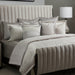 AICO Furniture - Skylar 9 Piece Queen Comforter Set"Champagne - BCS-QS09-SKYLR-CMP - GreatFurnitureDeal