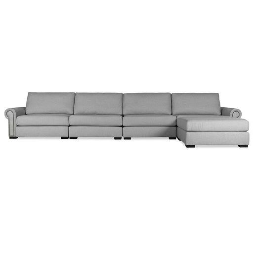 Nativa Interiors - Sylviane Modular Sectional 76"D With Ottoman Charcoal - SEC-SYLV-CL-UL2-5PC-PF-CHARCOAL - GreatFurnitureDeal