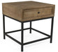 Zentique - Finneas Limed Grey Oak 25'' Wide Square End Table - ST1468 E272-2 - GreatFurnitureDeal