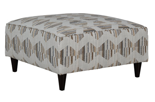 Southern Home Furnishings - Kenna Cocktail Ottoman in Mare Ivory - 109 Kenna Mineral Cocktal Ottoman - GreatFurnitureDeal