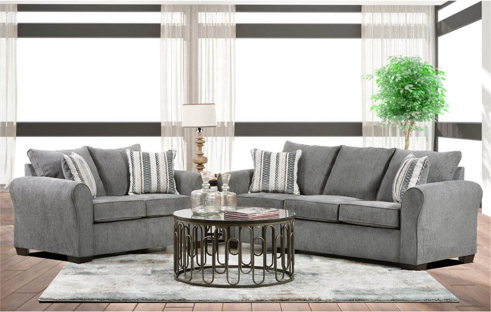 Southern Home Furnishings - Britta Greystone Sofa in Grey - 6003-00 Britta Greystone