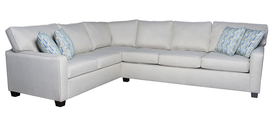 Mariano Italian Leather Furniture - Tanner High Performance Fabric Sectional