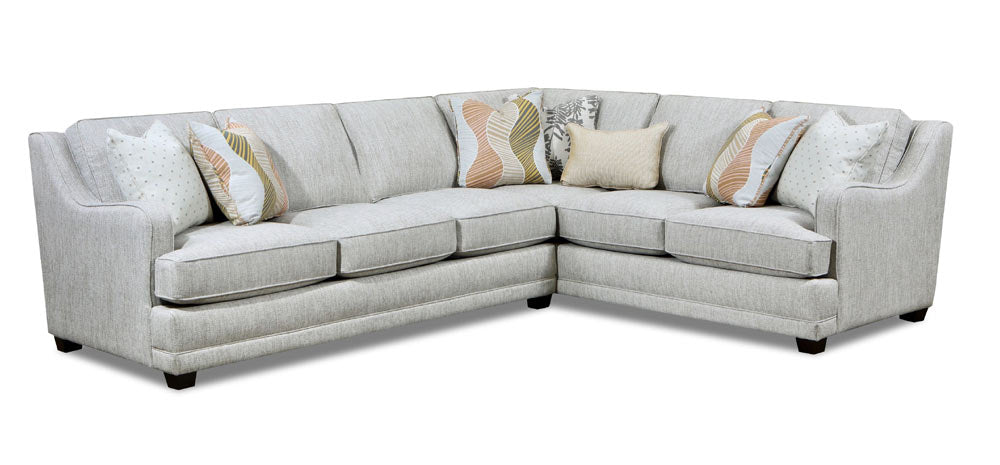 Southern Home Furnishings - Loxley Sectional in Clay - 7000-31L, 33R Loxley Sectional