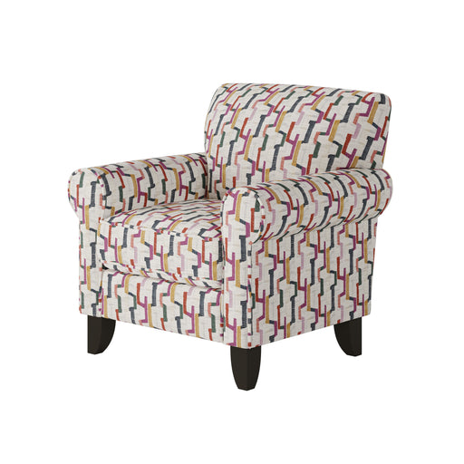 Southern Home Furnishings - Fiddlesticks Confetti Accent Chair in Multi - 512-C  Fiddlesticks Confetti - GreatFurnitureDeal
