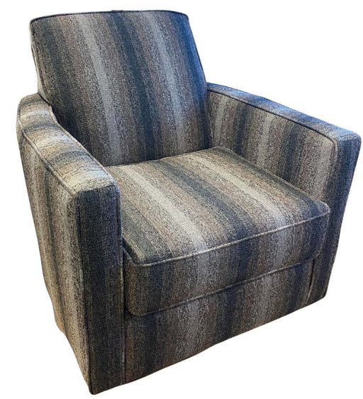 Southern Home Furnishings - Argo Ash Swivel Glider Chair in Multi - 402-G Poem Charcoal - GreatFurnitureDeal