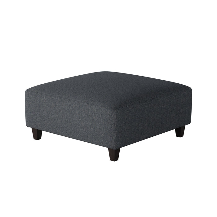 Southern Home Furnishings - Truth or Dare Navy 38"Cocktail Ottoman in Blue - 109-C Truth or Dare Navy