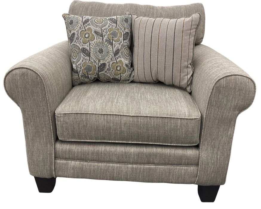 Southern Home Furnishings - 1142 Vandy Heather Chair 1/2 in Greige - 1142 Vandy Heather Chair - GreatFurnitureDeal