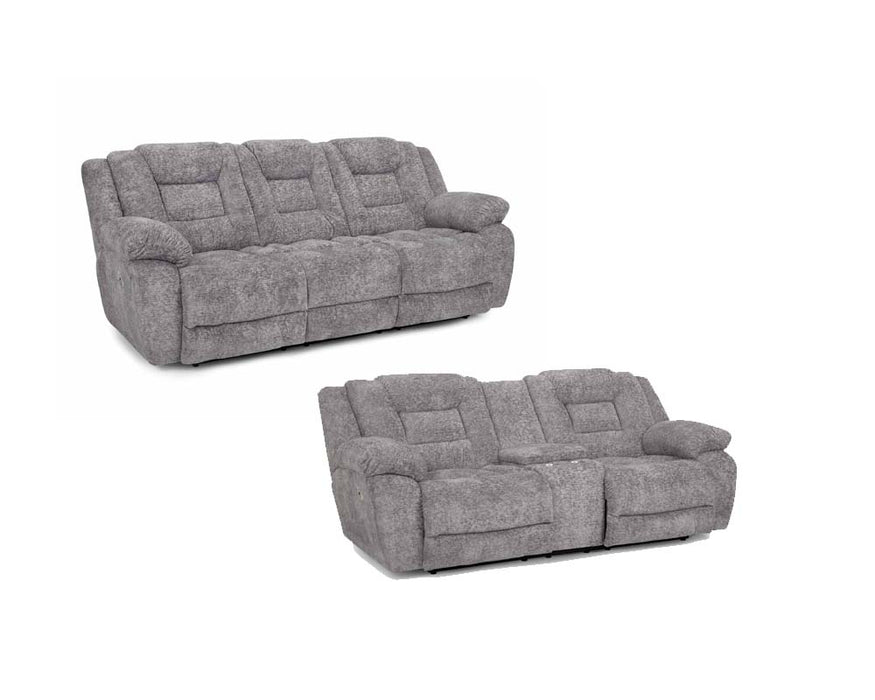 Franklin Furniture - 784 Hayworth 2 Piece Power Reclining Sofa Set in Pilot Ash - 78445-78435 PILOT