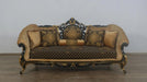 European Furniture - Rosella Sofa Black Gold Damask - 44696-S - GreatFurnitureDeal
