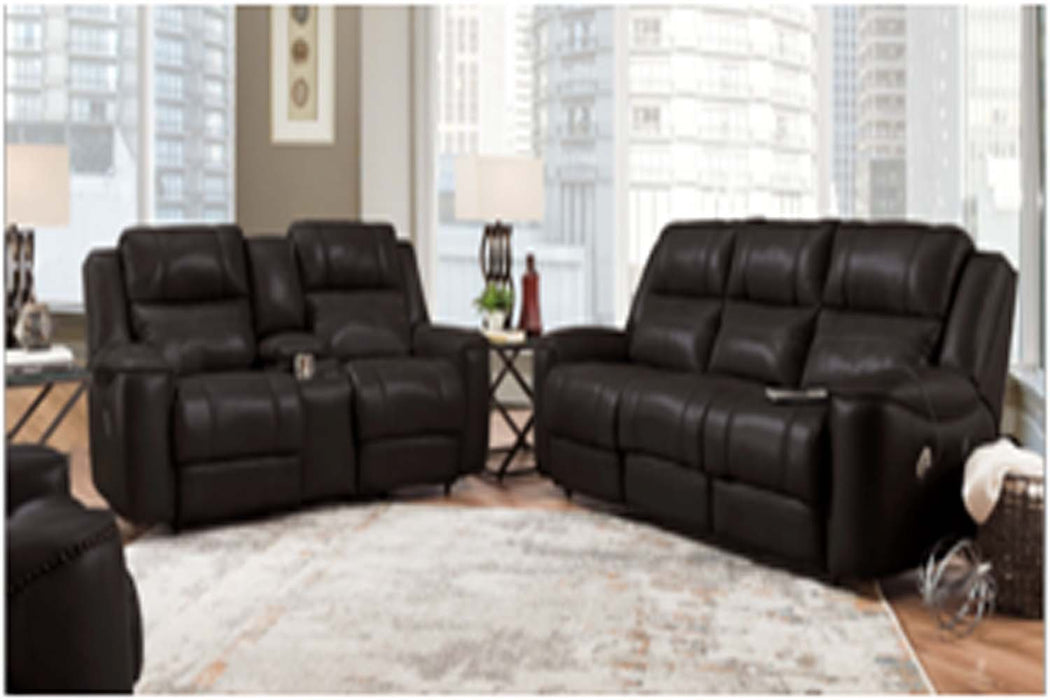 Franklin Furniture - 763 Huxley 3 Piece Dual Power Reclining Living Room Set in Vienna Shale - 76345-76335-4763 SHALE - GreatFurnitureDeal