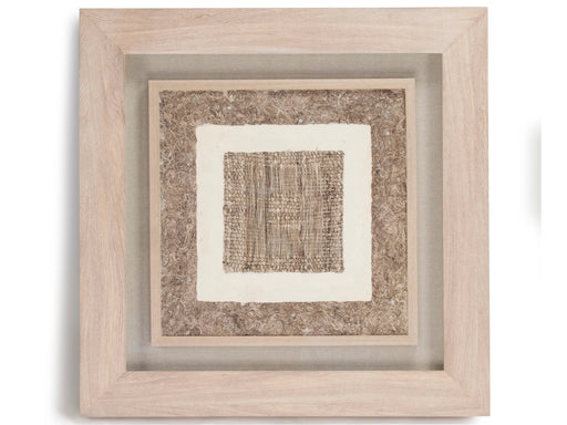 Zentique - Brown Abstract Paper Shadow Box - ZEN20728B - GreatFurnitureDeal