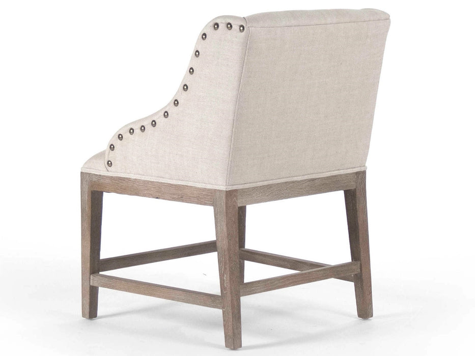 Zentique - Connor Linen / Cotton Arm Dining Chair - ZEN102 - GreatFurnitureDeal