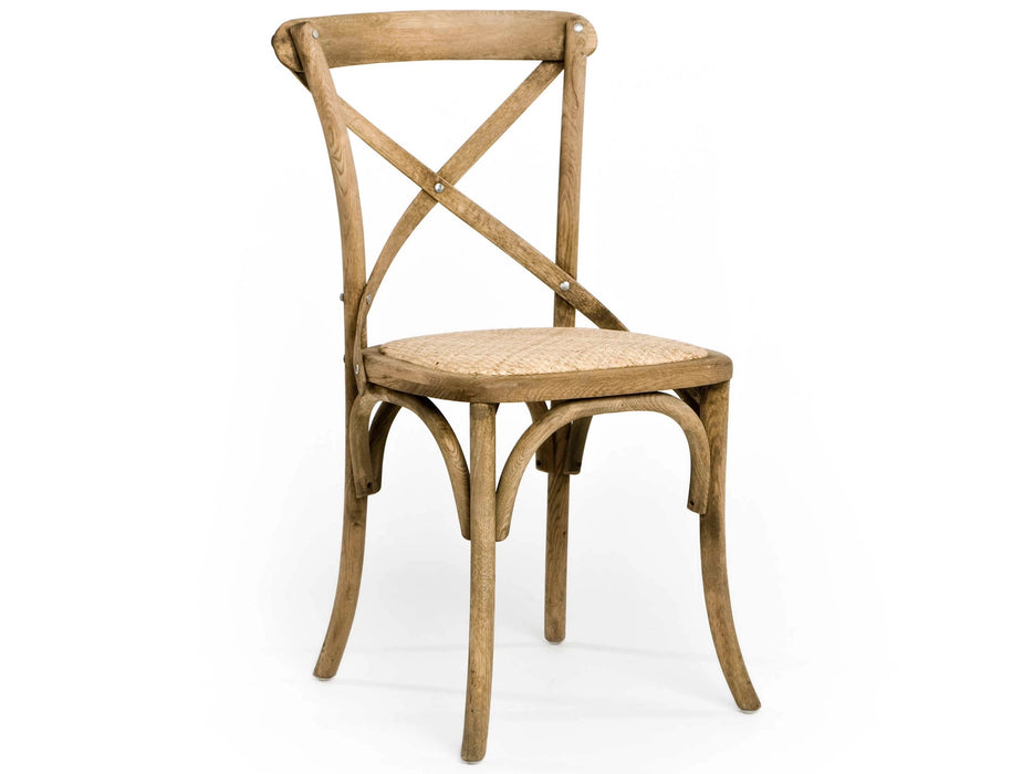 Zentique - Parisienne Natural Oak Side Dining Chair - SET OF 2 - FC035 E255 - GreatFurnitureDeal