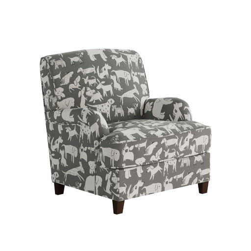 Southern Home Furnishings - Doggier Graphite Accent Chair in Grey - 01-02-C Doggie Graphite - GreatFurnitureDeal