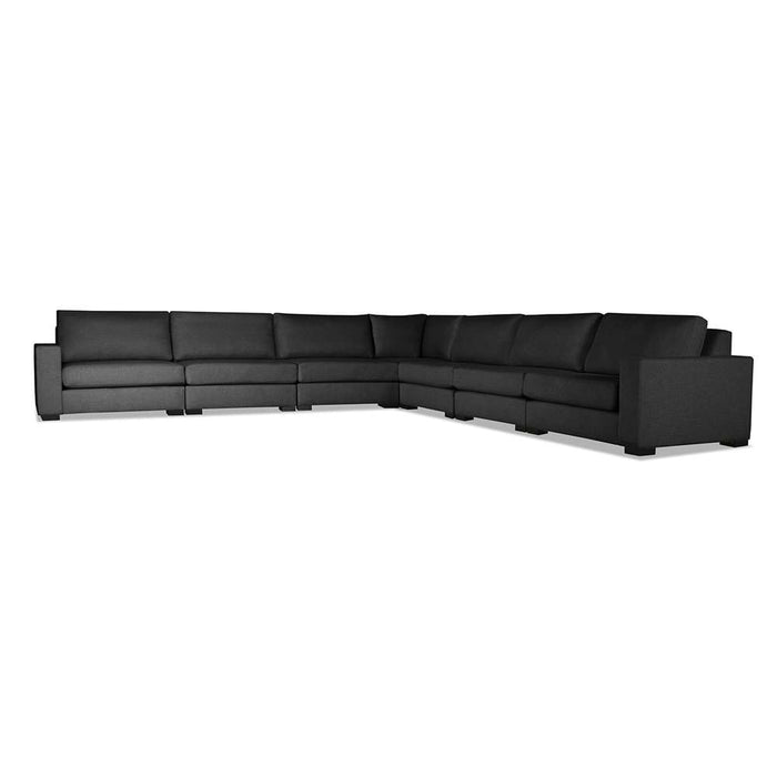 Nativa Interiors - Chester Modular L-Shaped Sectional King 159" Charcoal - SEC-CHST-CL-AR7-7PC-PF-CHARCOAL