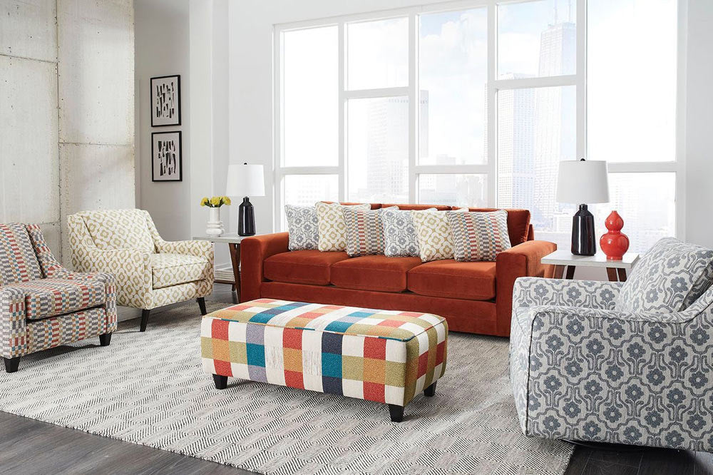 Southern Home Furnishings - Marquis Rust Sofa in Rust - 7003-00 Marquis Rust Sofa - GreatFurnitureDeal