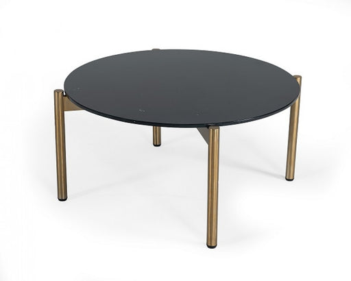 VIG Furniture - Modrest Denzel Black Marble Gold Coffee Table - VGGMM-ET-1581-BLK-CT - GreatFurnitureDeal