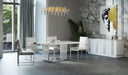 VIG Furniture - Modrest Kingsley Modern Marble & Stainless Steel Dining Table - VGVCT8933-STL - GreatFurnitureDeal