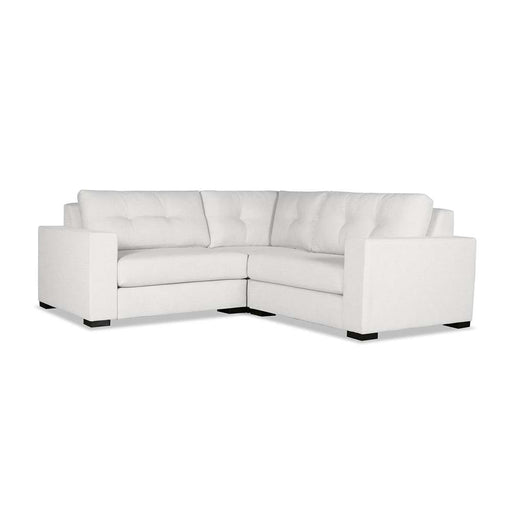 Nativa Interiors - Chester Buttoned Modular L-Shaped Sectional Mini 90" Off White - SEC-CHST-BTN-DP-AR3-3PC-PF-WHITE - GreatFurnitureDeal